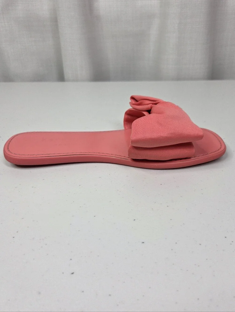Kate Spade Bikini Bow Slide Sandals Women’s Coral Pink with Knot Bow Shoes